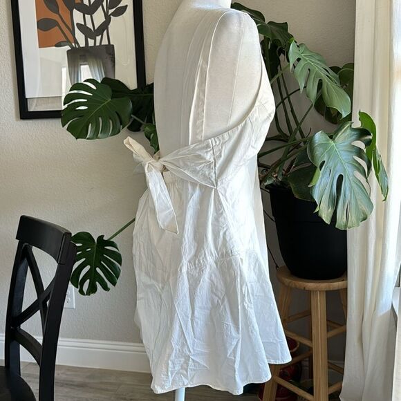 NWOT Free People Eye Catching Mini Dress Sleeveless Open Back Bow V Neck L - Picture 10 of 16